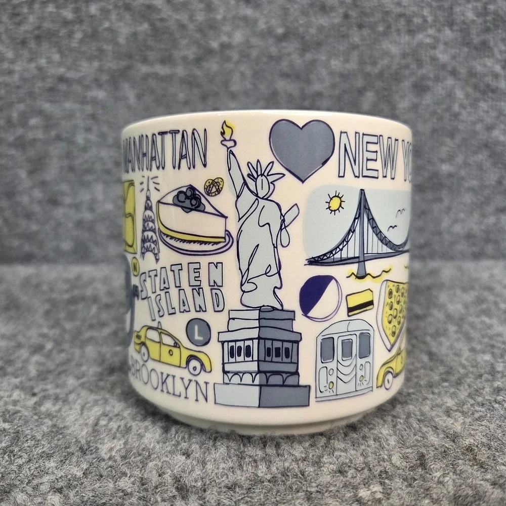 Starbucks New York City NYC Been There Series Ceramic Coffee Mug Cup 14 oz